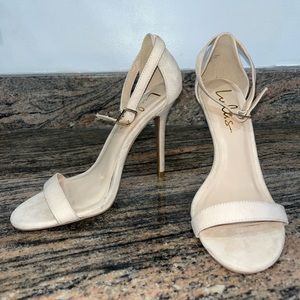 Cream Suede Heels 👡‼️